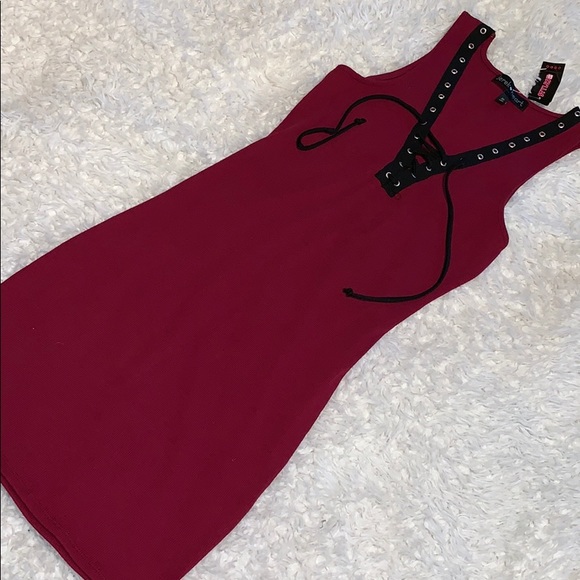 🔸Styles for less Lace up mini dress NWT - Picture 1 of 3